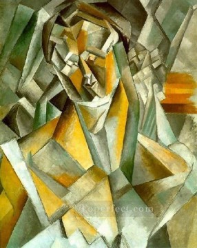  sitting - Woman Sitting 3 1909 cubist Pablo Picasso